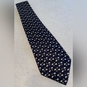 Salvatore Ferragamo Silk Italian Neck
Tie with Miniature Snails